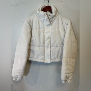 Say What? Cream Puffer‎ Jacket Women’s Medium